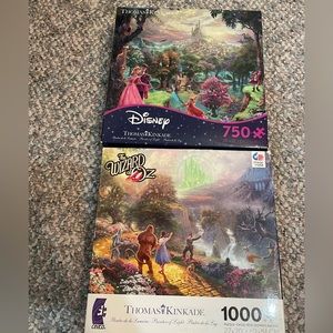 Disney Thomas Kinkade Puzzle Wizard of Oz Sleeping Beauty